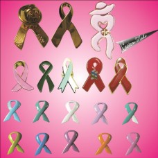 Collar Pin - Ribbon Pin, Awareness Pin